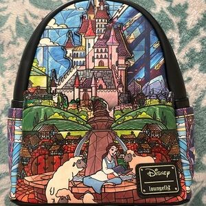 Loungefly Disney Princess Castle Series Belle Mini Backpack